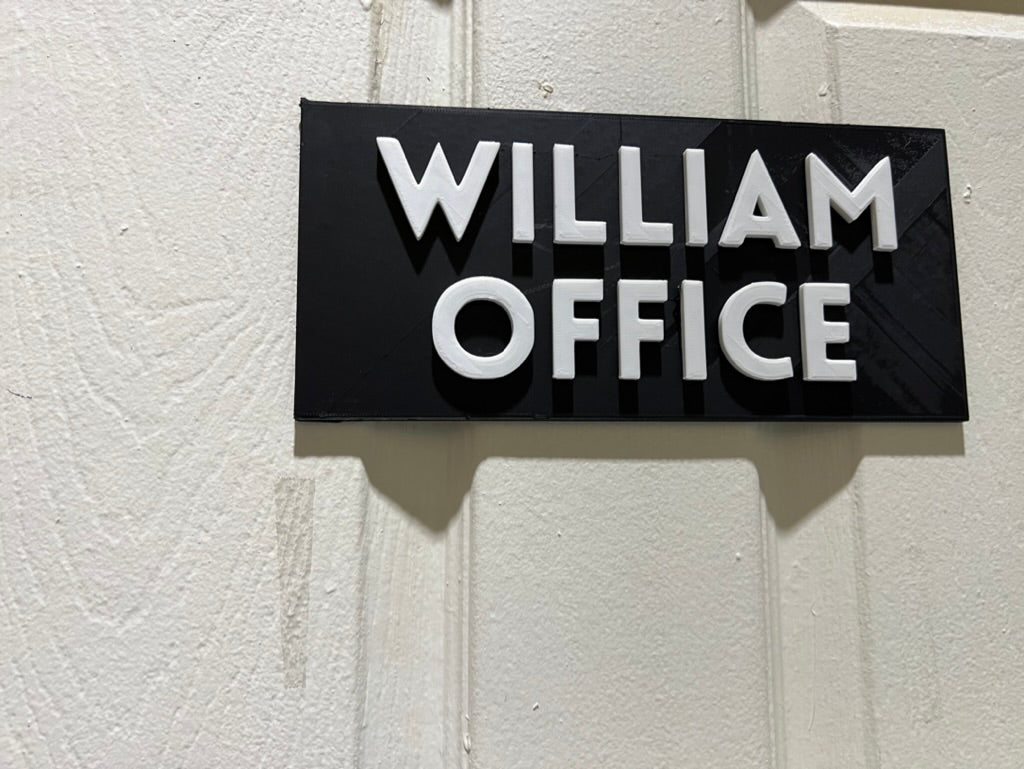 Personalized Utility Signs, Labels, and Door Signs for Home or Office