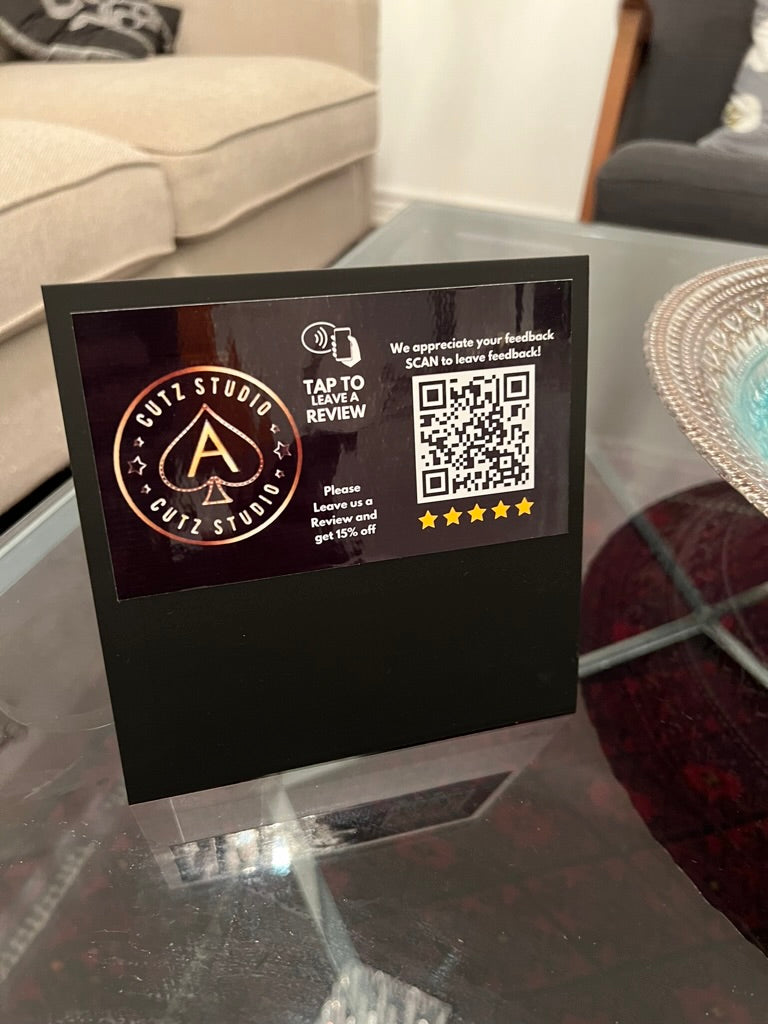 Interactive Restaurant Menu Signs with QR Code and NFC Features