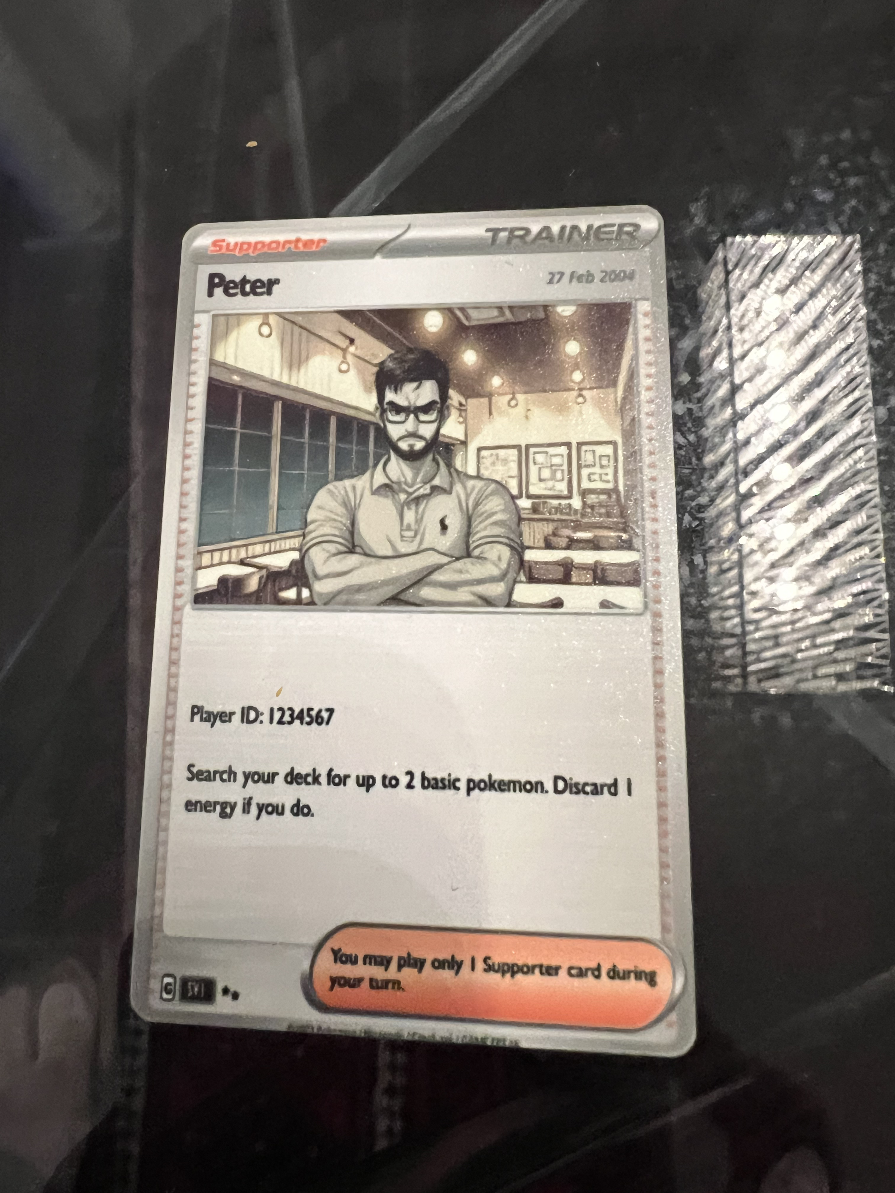 Custom Pokmon Trainer ID Card - Premium Edition ridancustoms Custom Pokmon Trainer ID Card - Premium Edition ridancustoms