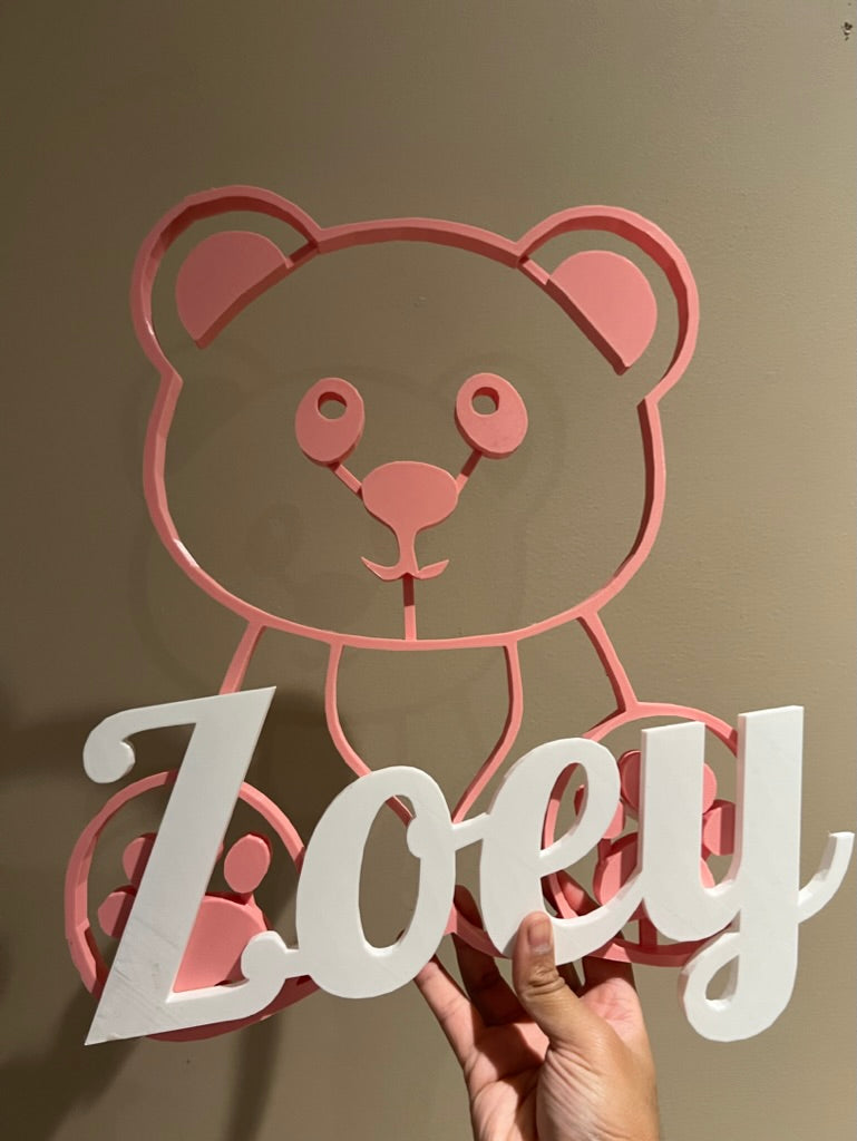 Personalized Picture Name Sign