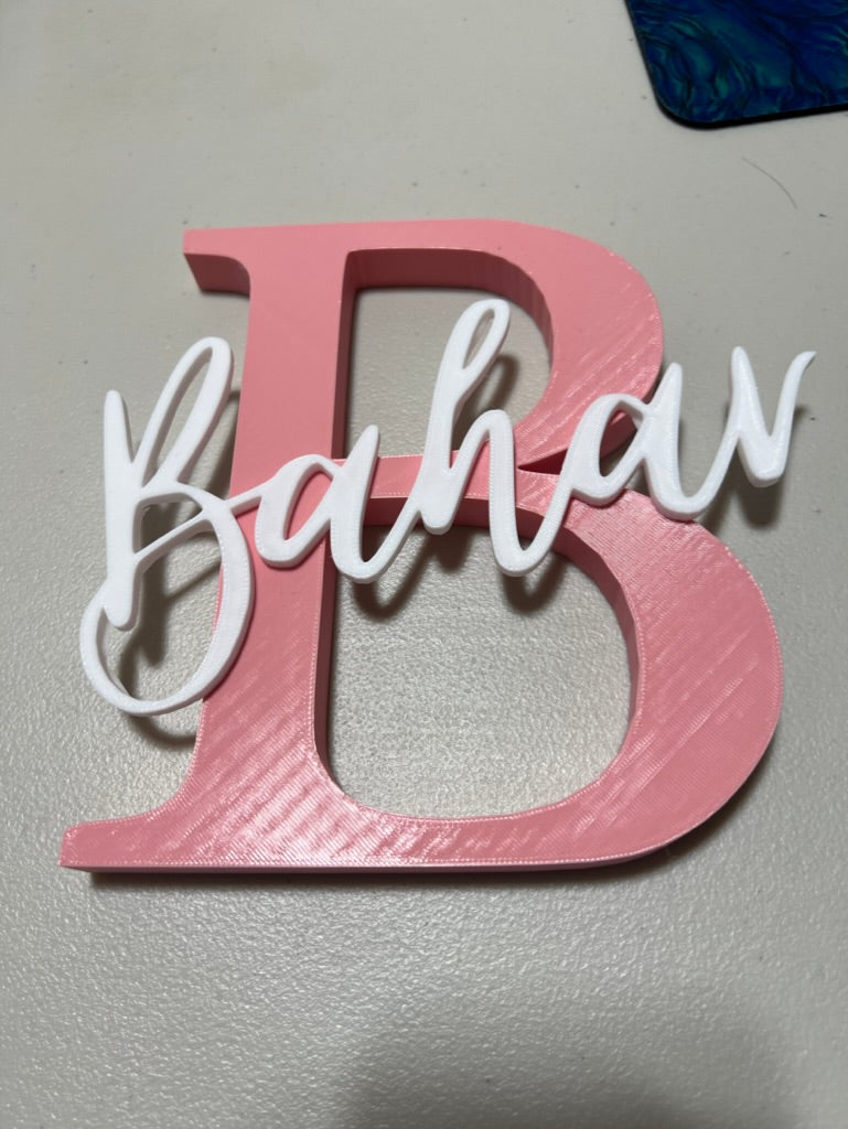 Personalized Capital Letter Name Sign