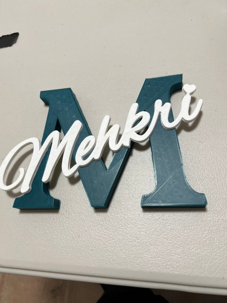 Personalized Capital Letter Name Sign