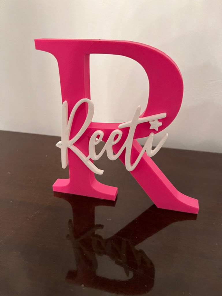 Personalized Capital Letter Name Sign