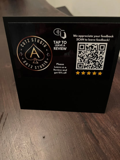 Interactive Restaurant Menu Signs with QR Code and NFC Features
