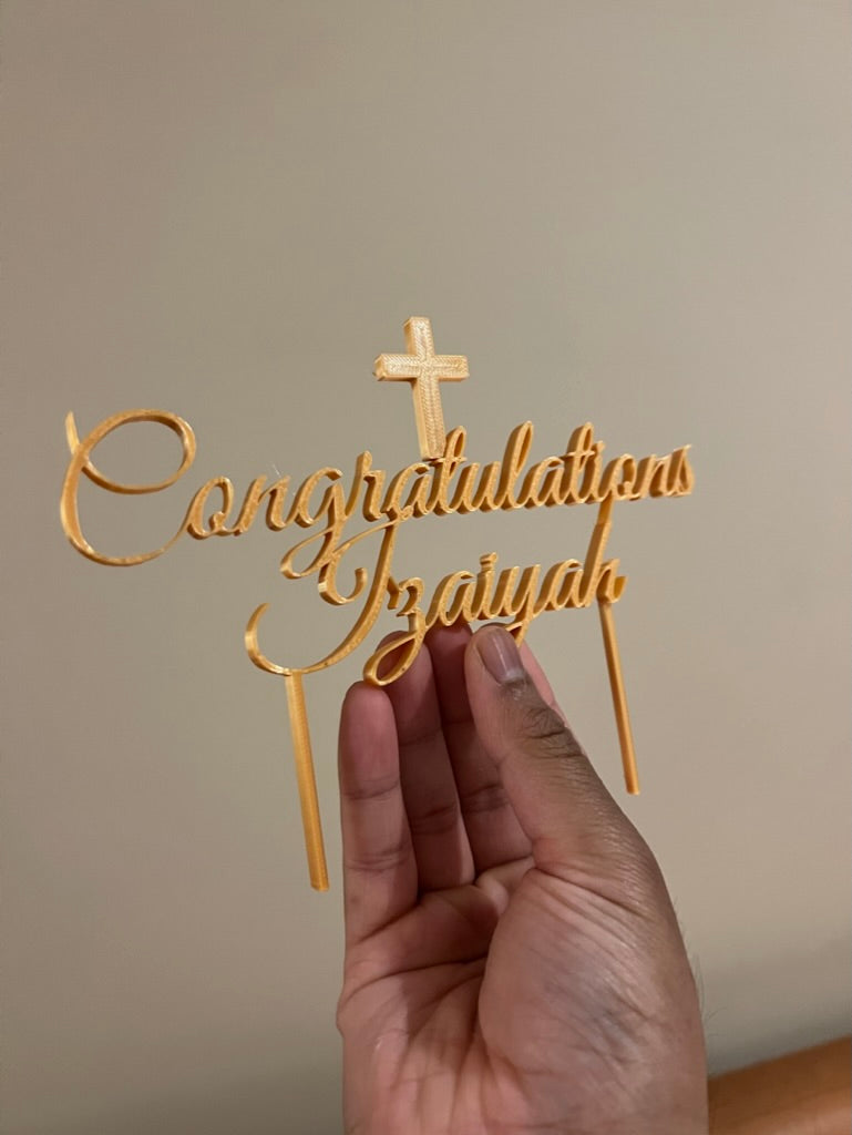 Customized Cake Topper – Personalized for Any Occasion