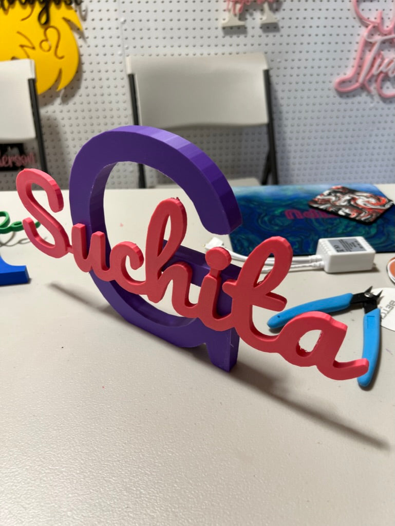 Personalized Capital Letter Name Sign