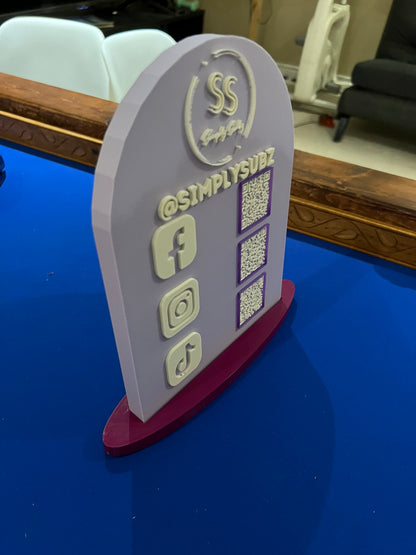 Interactive Restaurant Menu Signs with QR Code and NFC Features