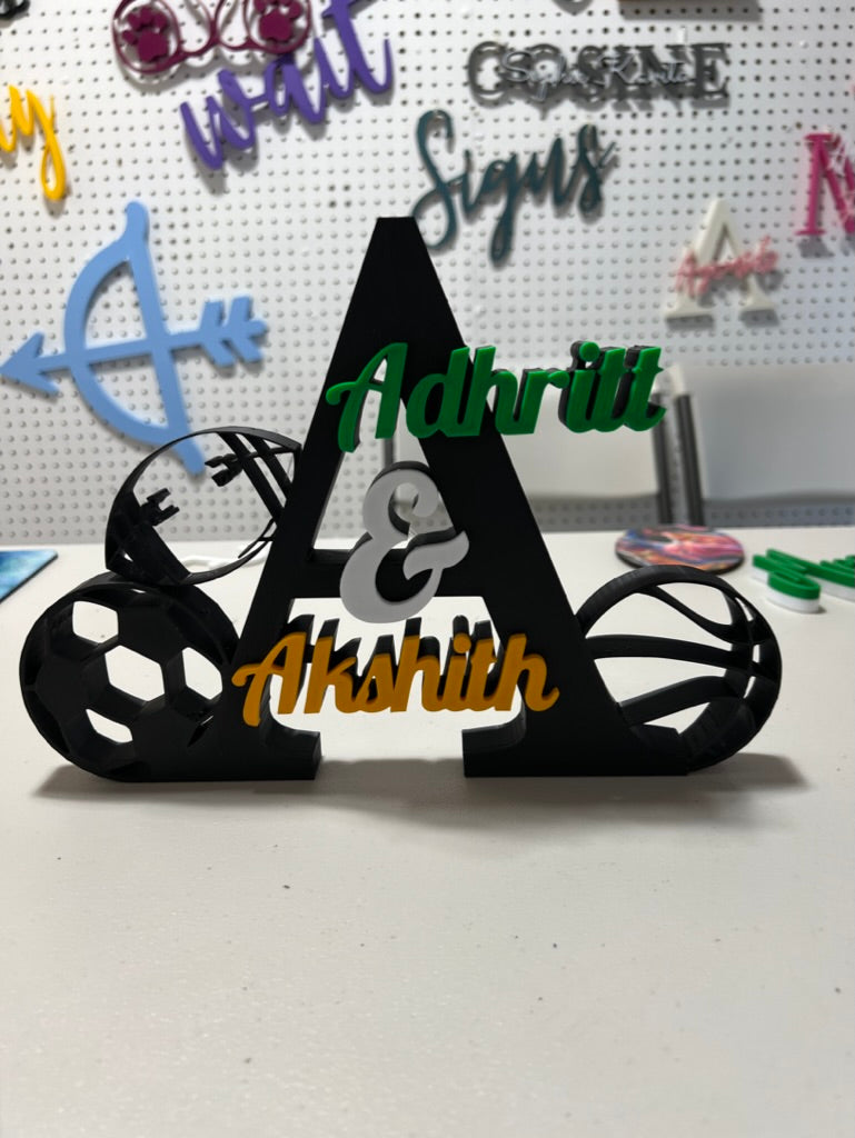 Personalized Capital Letter Name Sign