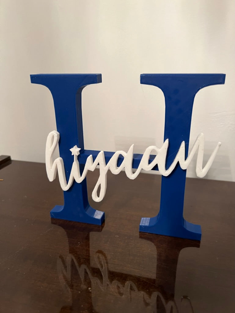 Personalized Capital Letter Name Sign