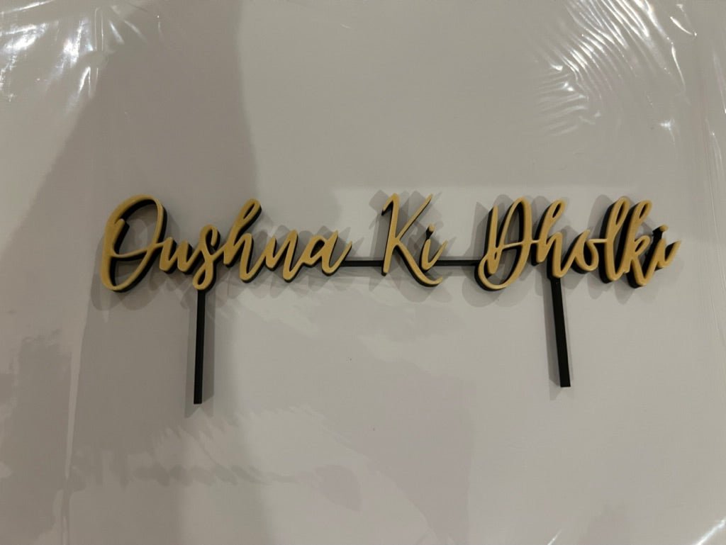 Customized Cake Topper – Personalized for Any Occasion