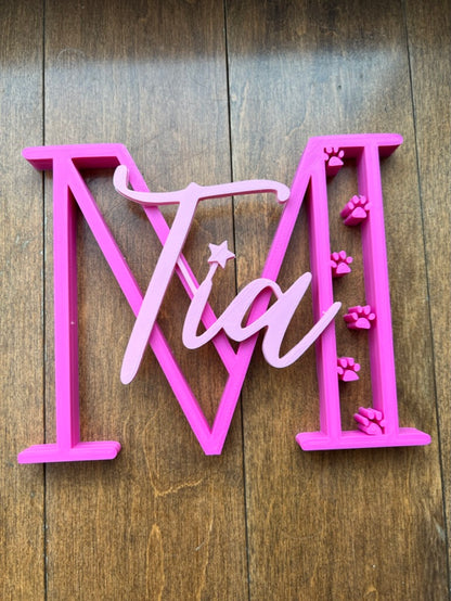 Personalized Capital Letter Name Sign