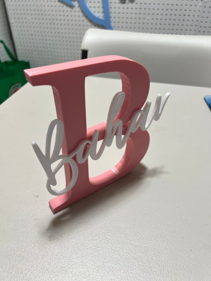 Personalized Capital Letter Name Sign