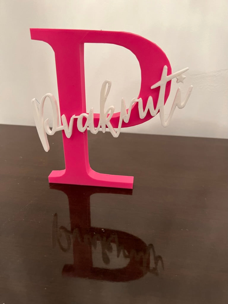 Personalized Capital Letter Name Sign